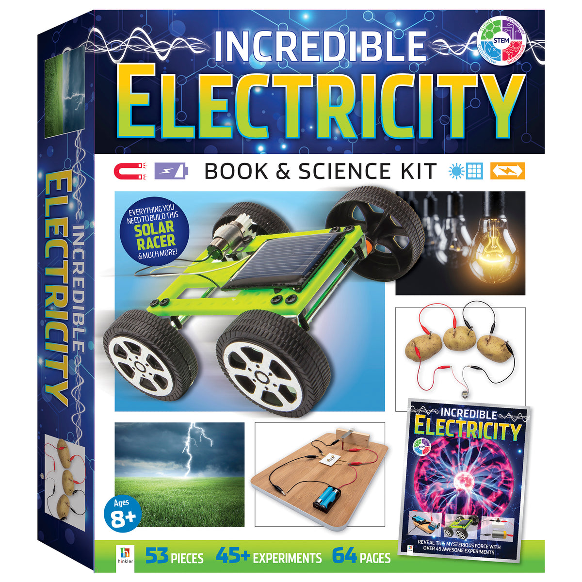 Incredible Electricity Book & Science Educational Kit, 53-Pieces, 64-Page Book G570257