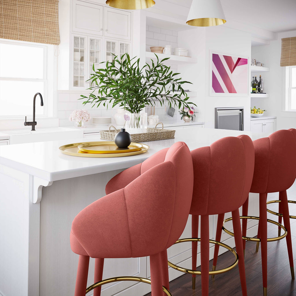 Salmon Swivel Bar Stool N617517