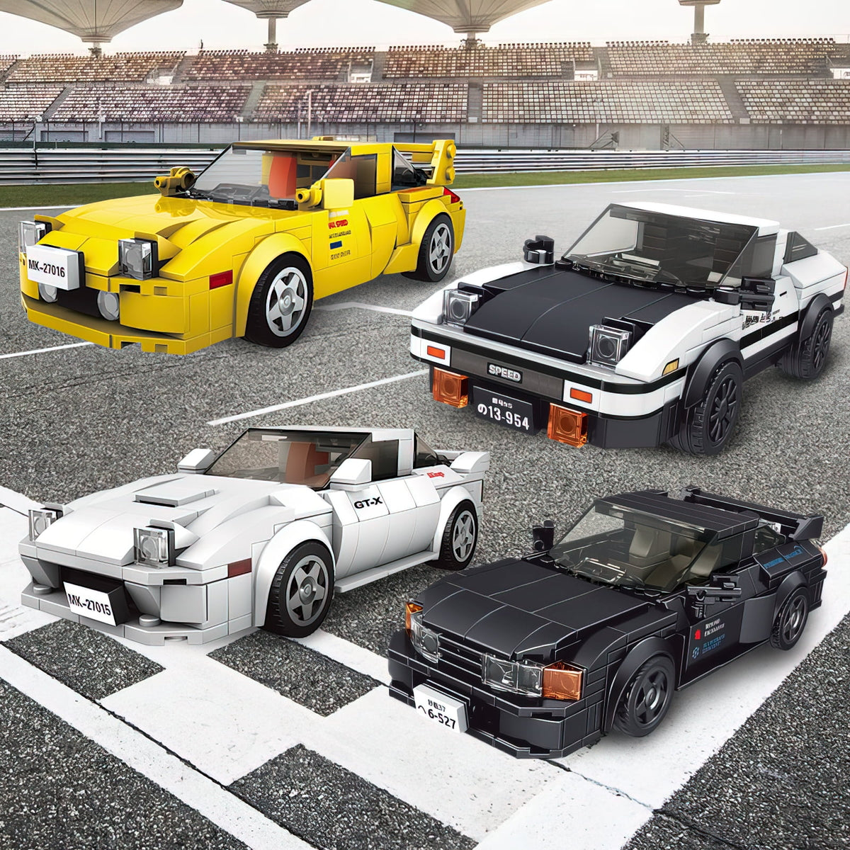 White Speed Champions Car Building Block Set C85607