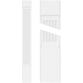 Fluted PVC Pilaster with Capital and Base (Pair) X756144