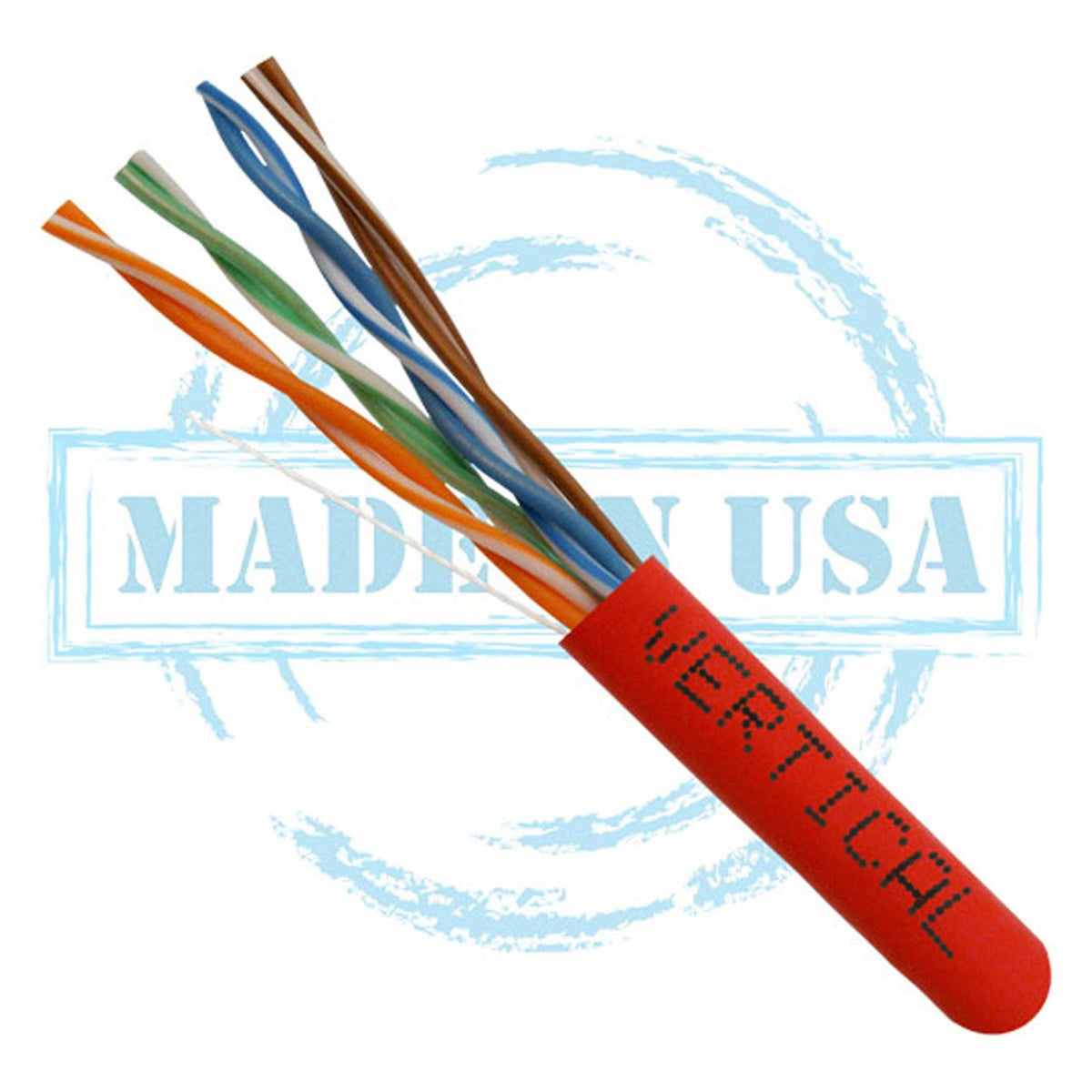 Cat6 UTP 23AWG 8C Solid Bare Copper Plenum Bulk Ethernet Cable C738270