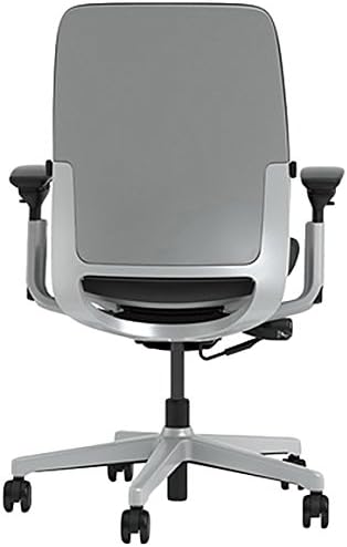 Graphite Chair with Platinum Base & Hard Floor Casters M924