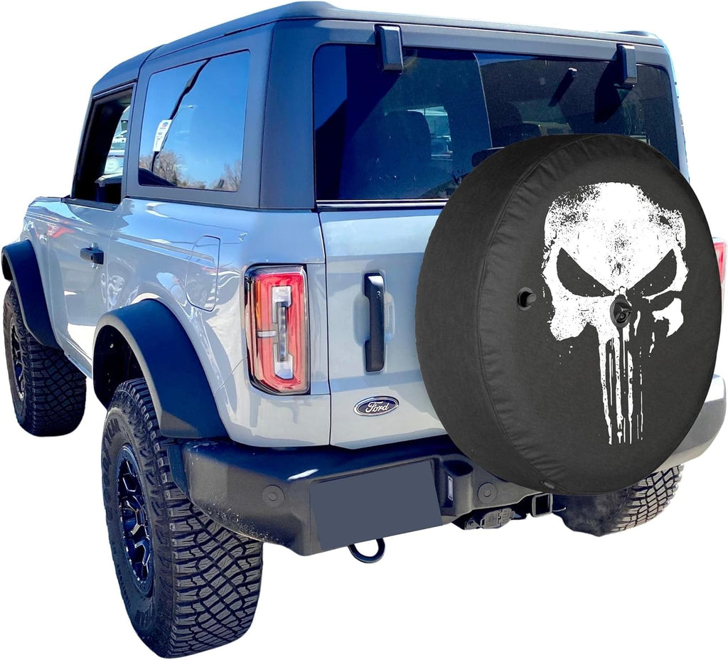 33 Soft Tire Cover Distressed Skull Pack of 2 W612658