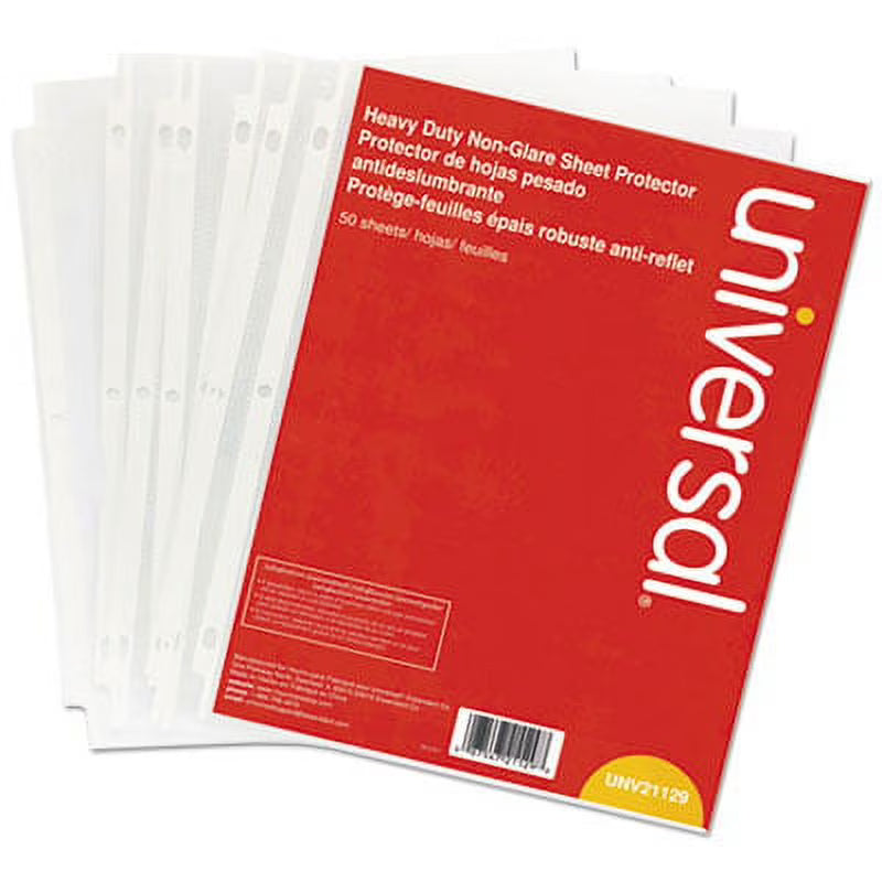 Clear 50/Pack Top-Load Poly Sheet Protectors Q355236
