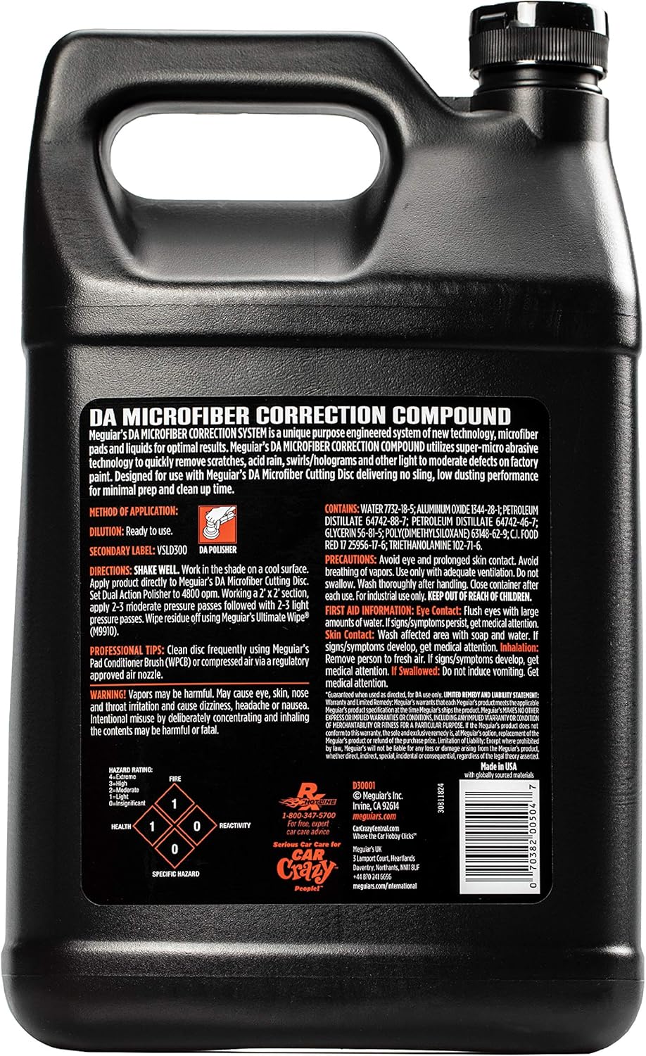 DA Microfiber Correction Compound, 1 gal M797866