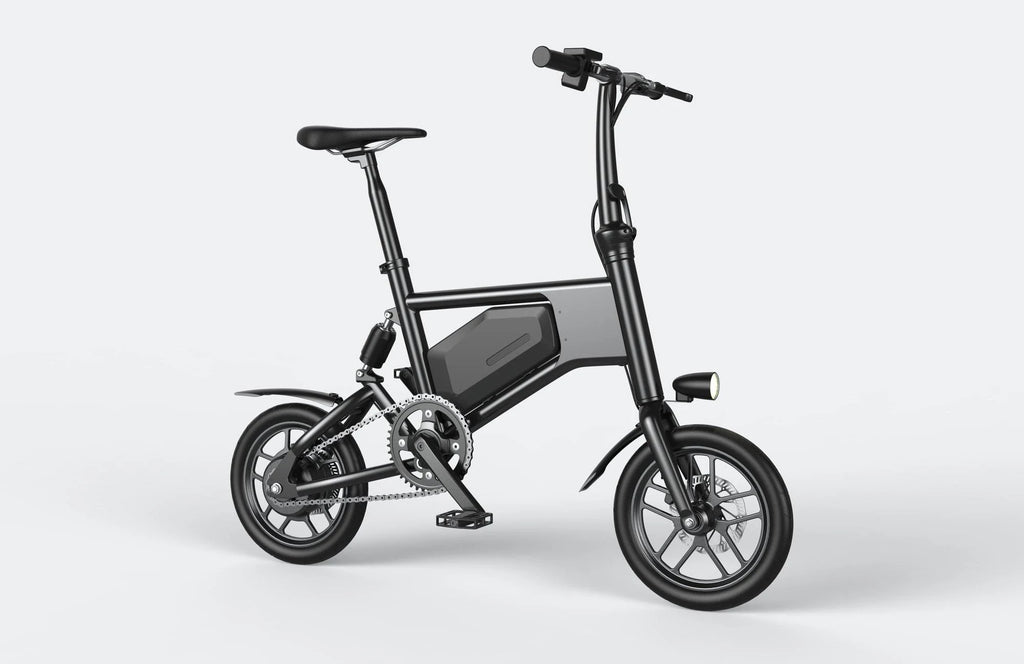 Red Folding Electric Bike J342