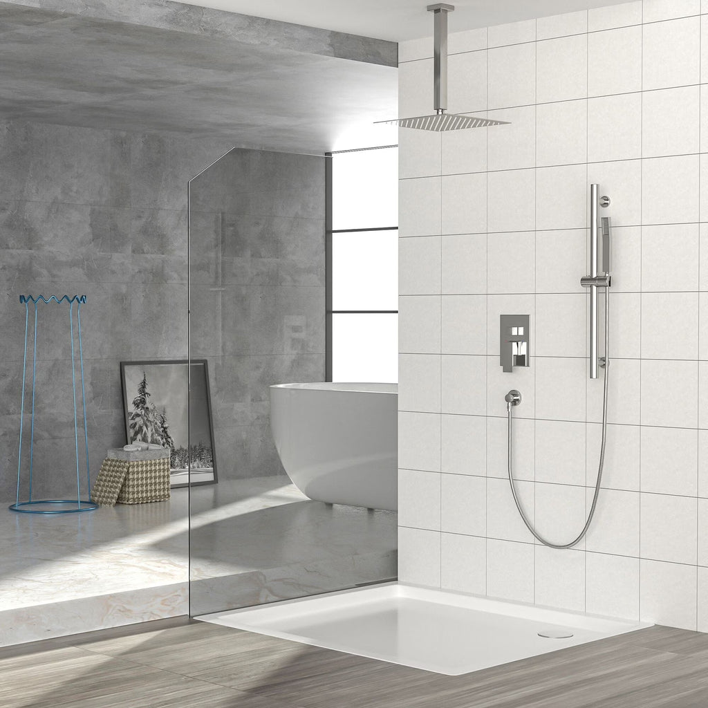 16" Rain Showerhead Shower System with Slide Bar I709796