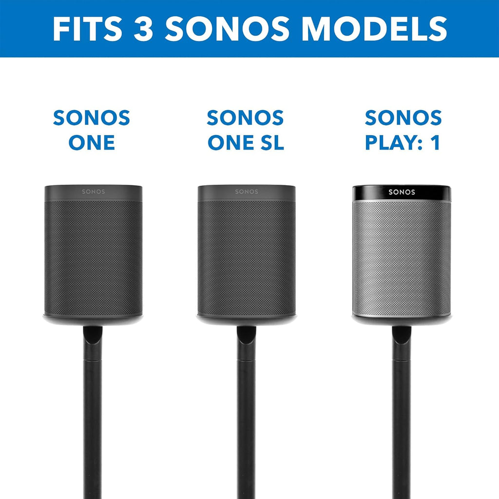 Matte Black Speaker Floor Stand K43355