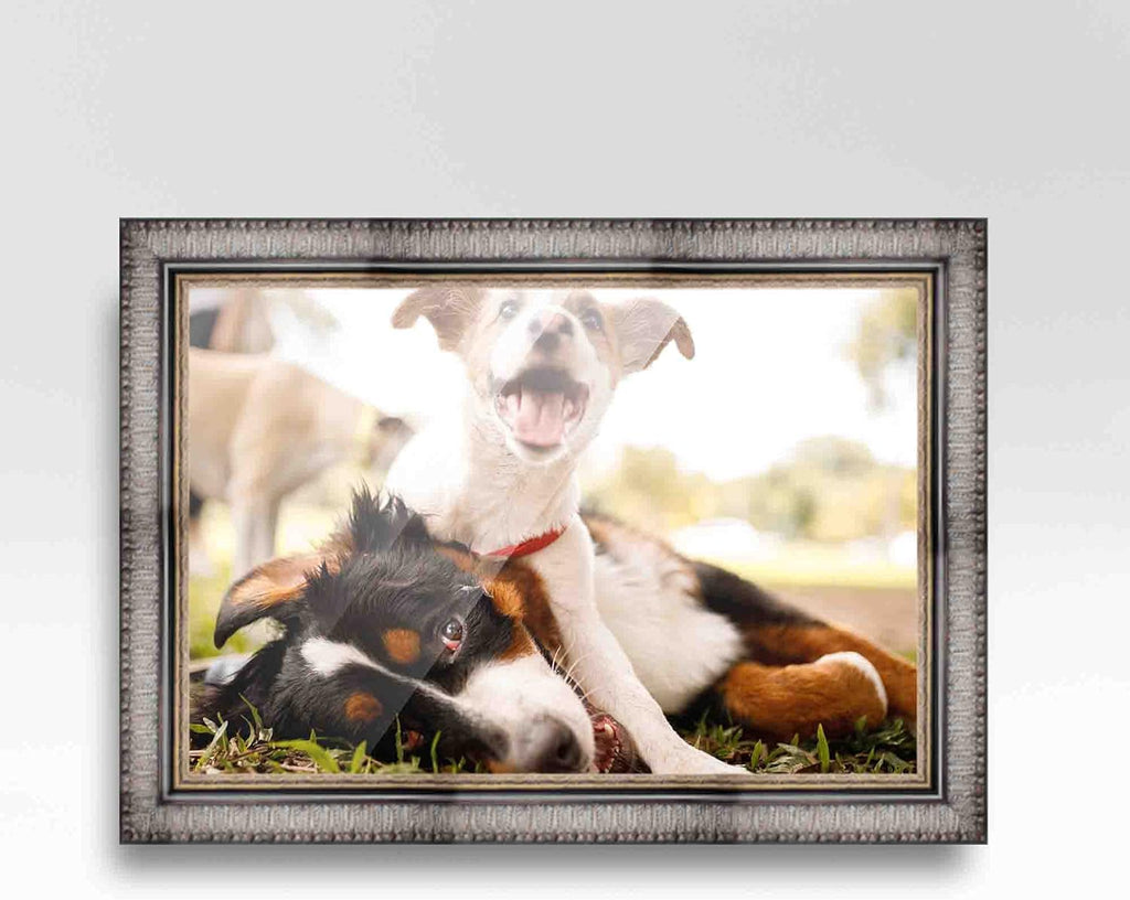 Black Solid Wood Picture Frame with UV Foam Board Backing Y443
