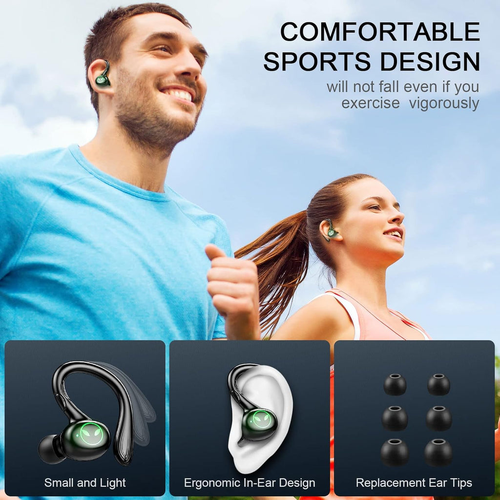 Wireless Earbuds with Earhooks, IP7 Waterproof, 40H Playtime, Pack of 2 Z6336