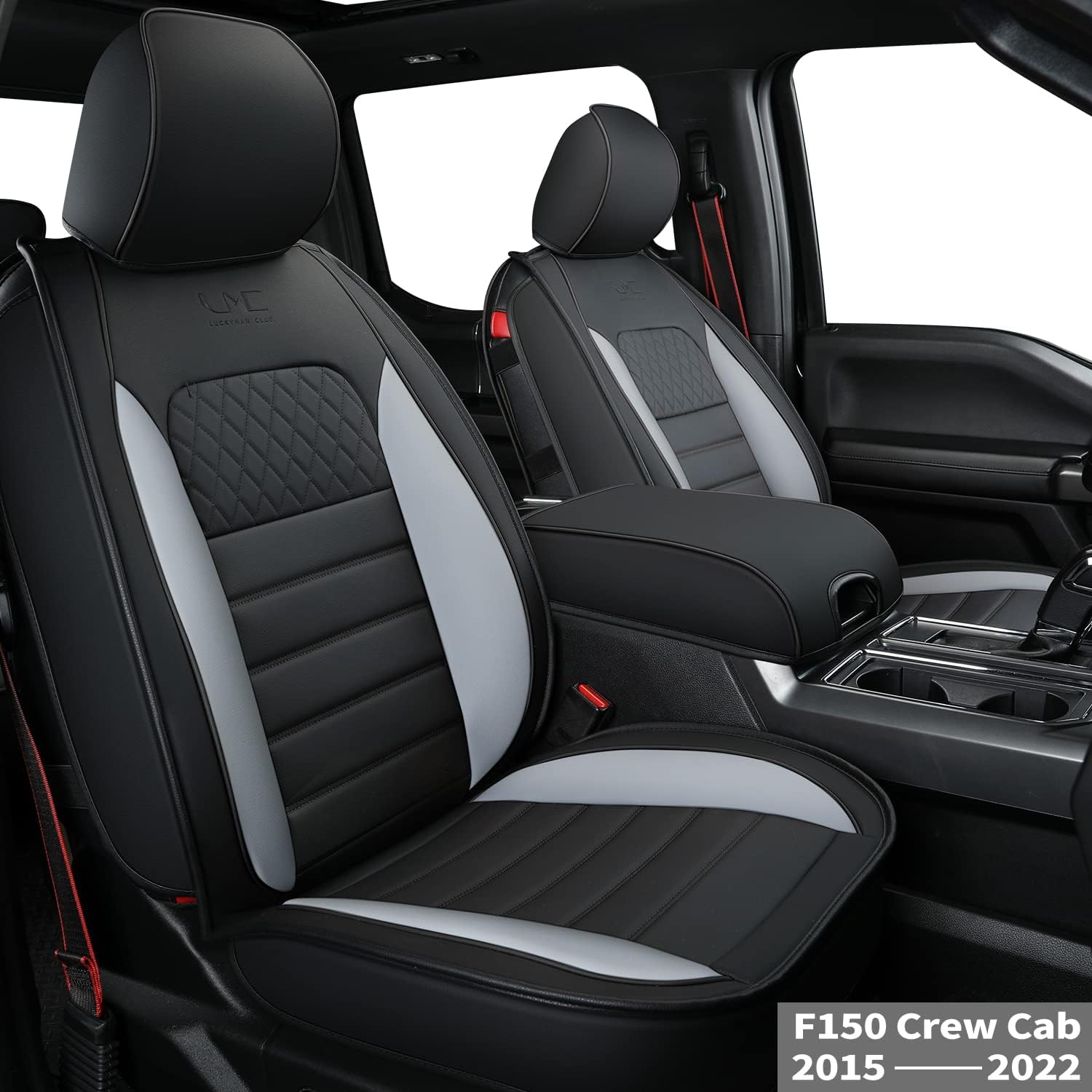 Black 2 pcs Front Seat Covers R441
