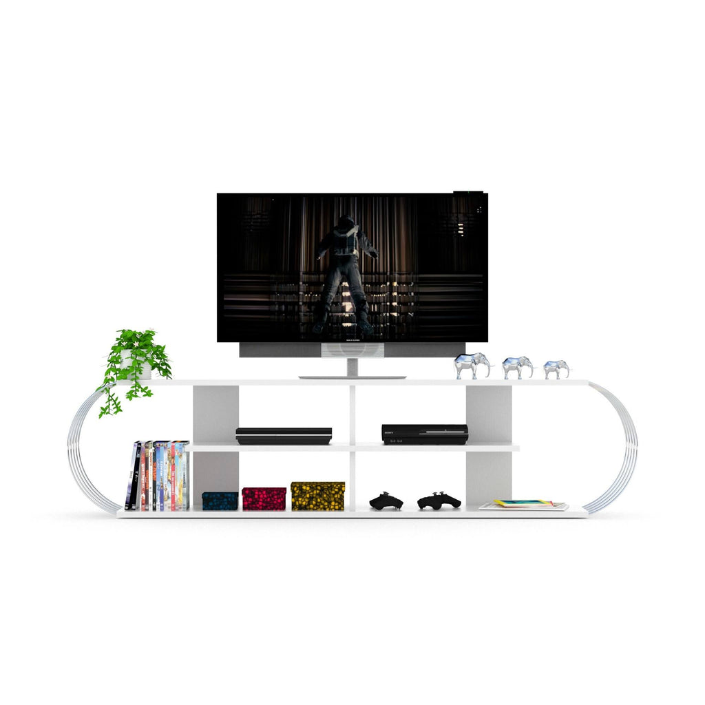 Walnut-Yellow TV Unit F9460