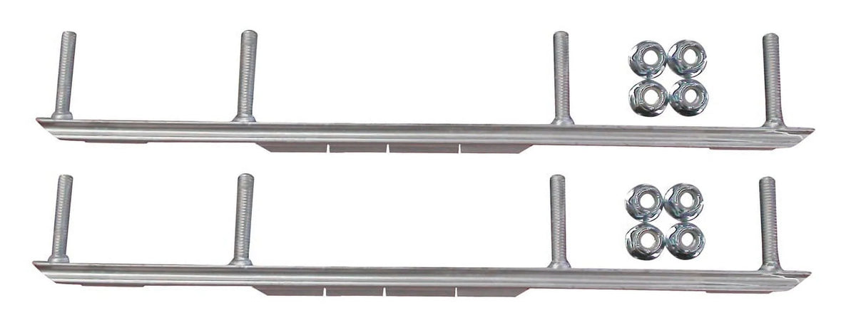 Black XCS Snowmobile Skis with 4.5" Shaper Bars Complete Kit Q1612