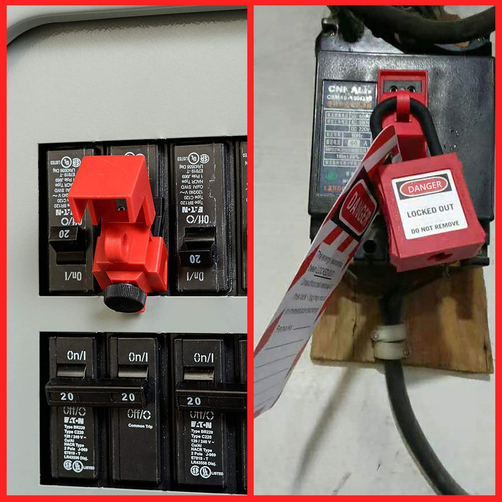 10 PCS Universal Single Pole Clamp Lockout Tagout Kit L7107