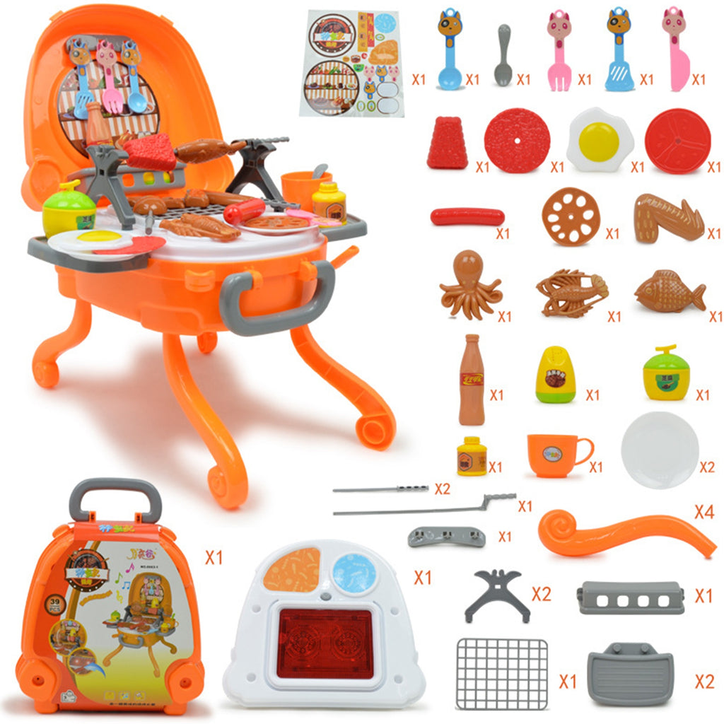 Portable BBQ Toy Set with Suitcase Design G30121