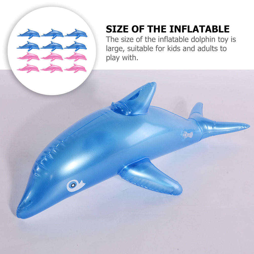 12 Pcs PVC Inflatable Dolphin Toy V233