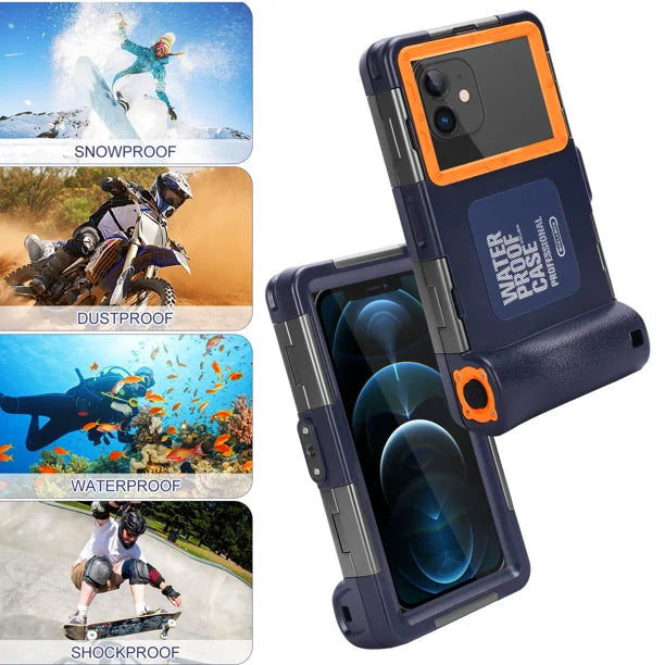 Waterproof Protective Case for Zenfone 3 Max ZC520TL and Phones Up to 6.9 Inch with Lanyard I43574