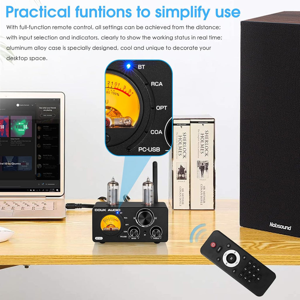 2 Channel 200W Bluetooth Vacuum Tube Amplifier R3147