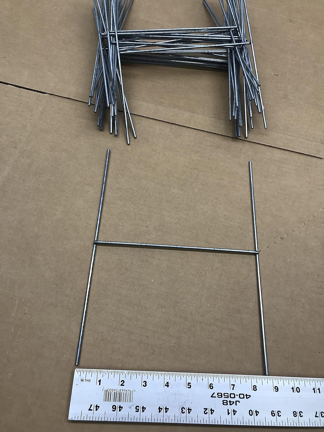 100 Sign Stake 12x9 Inch x 9 Gauge Galvanized Wire Stake, 100 Pieces, Pack of 2 Z267