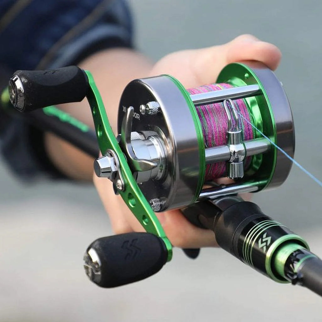 Round Baitcasting Reel Max 22LB Reinforced Metal Body Conventional Reel T253