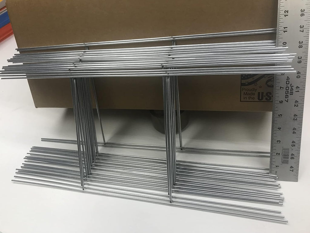 Wire Stake 10 x 24 Inch x 9 Gauge Galvanized Double H-Frame Sign Holder O994772