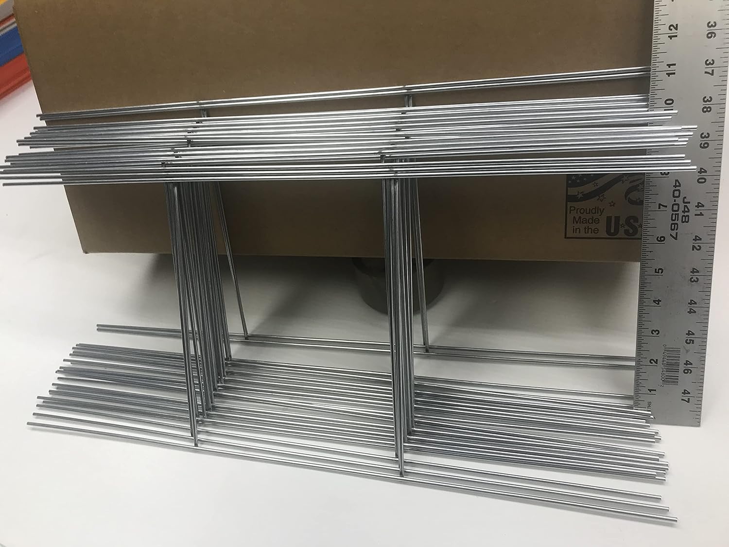 Wire Stake 10 x 24 Inch x 9 Gauge Galvanized Double H-Frame Sign Holder O994772