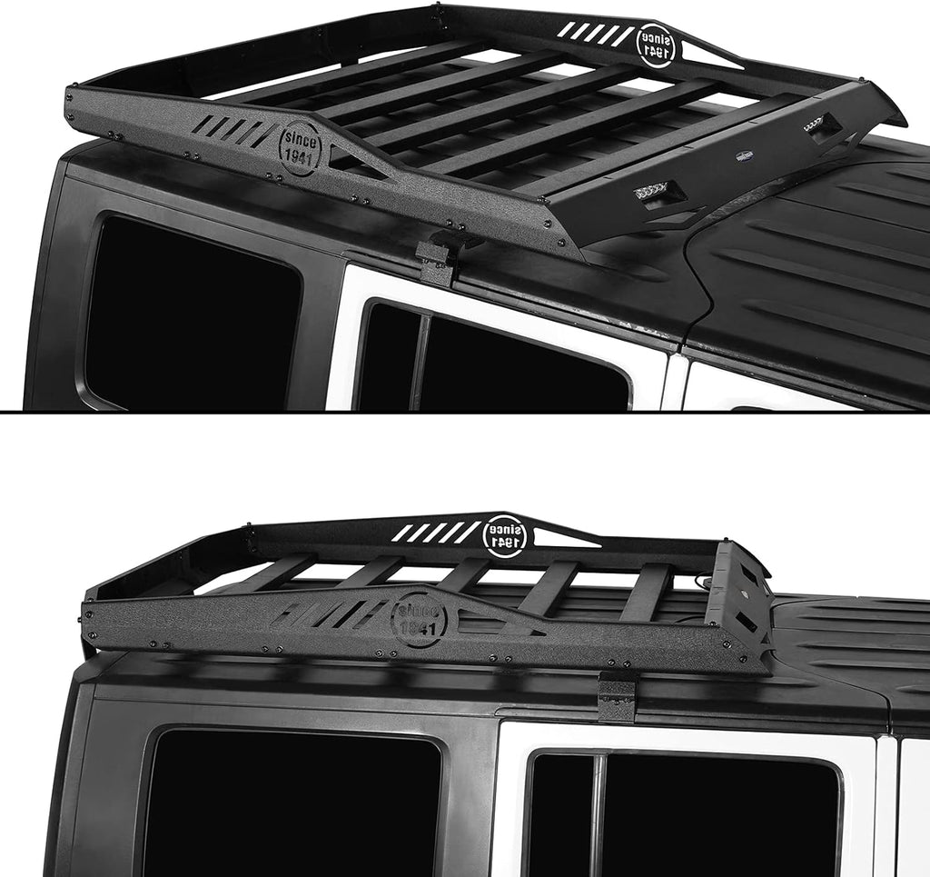 Roof Rack Cargo Carrier Basket with Wind Deflector H329