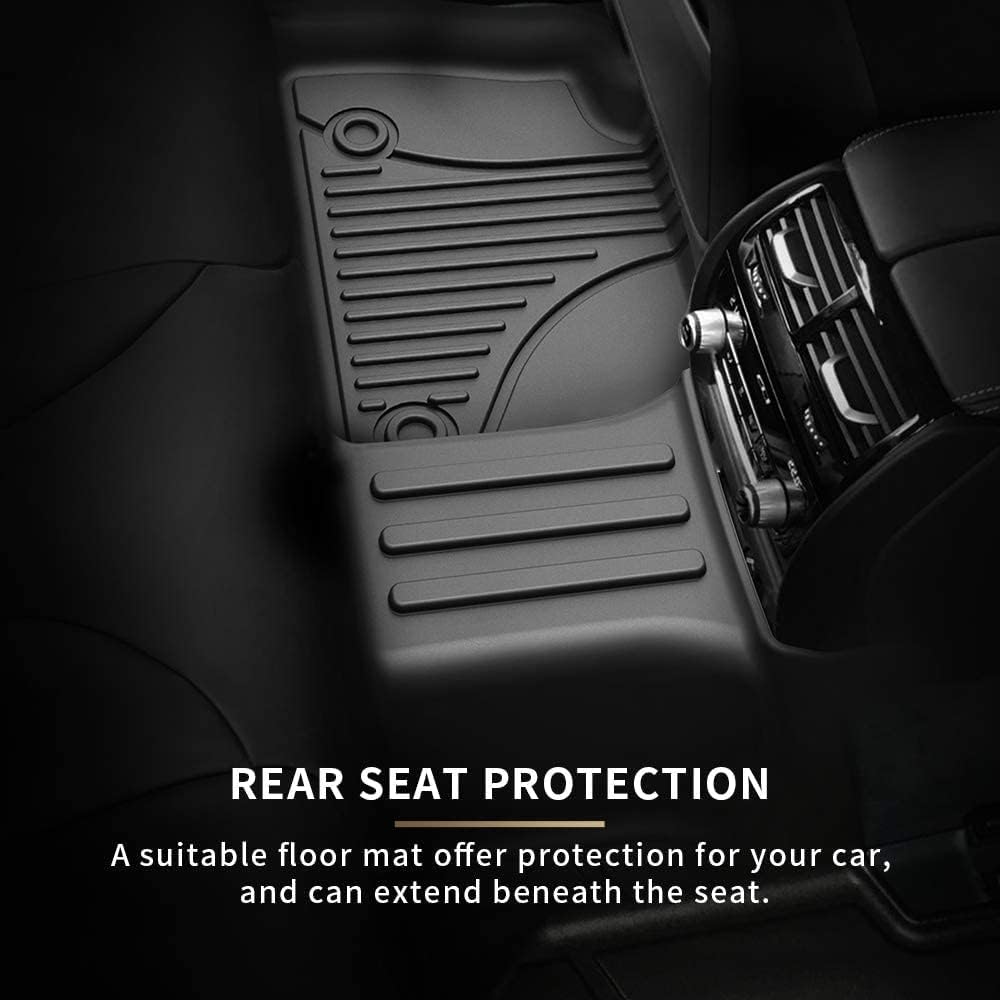 All Weather Car Floor Mats Front & 2nd Seat Floor Liners F319