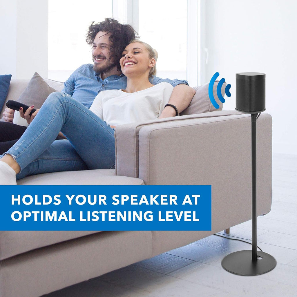 Matte Black Speaker Floor Stand K43355