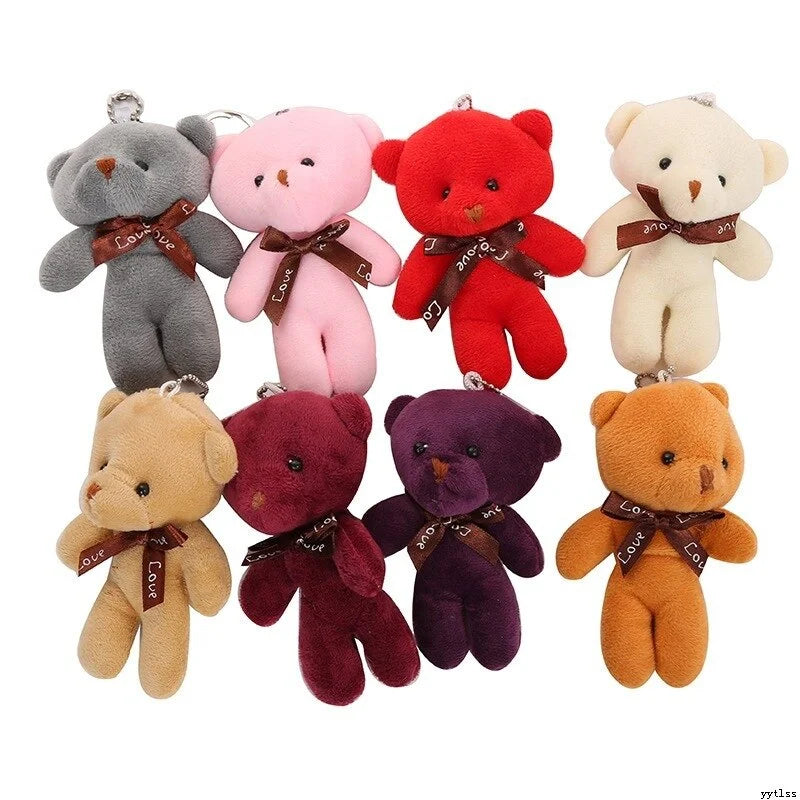 White Mini Teddy Bear Plush Toy 12cm Q728264