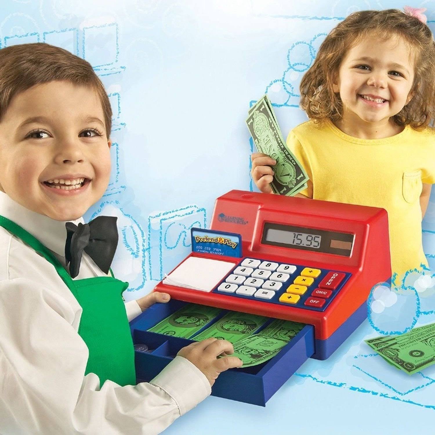 73 Pieces Pretend Play Cash Register G1592