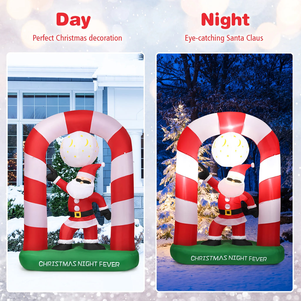 Inflatable Christmas Santa Claus Archway Yard Decoration I844117