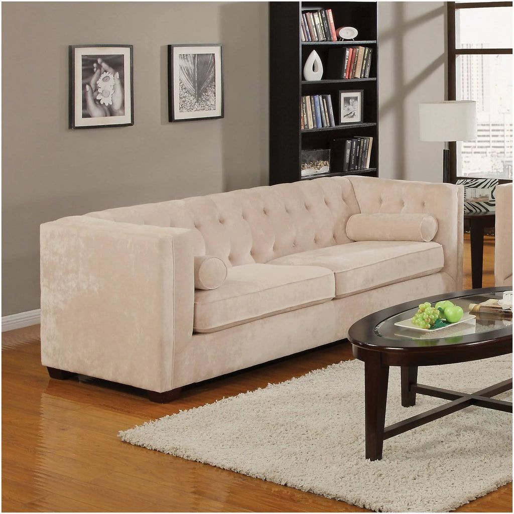 Almond Chesterfield Sofa W531
