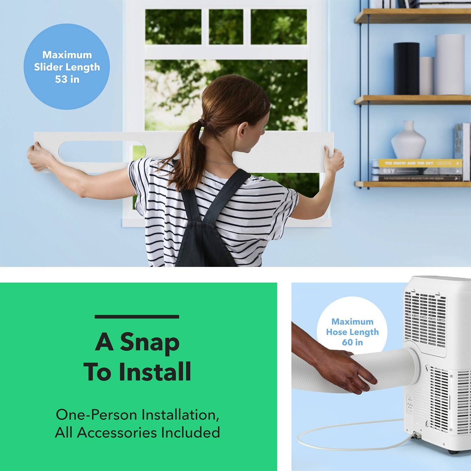 12,000 BTU Portable Air Conditioner with LED Display and Remote F570