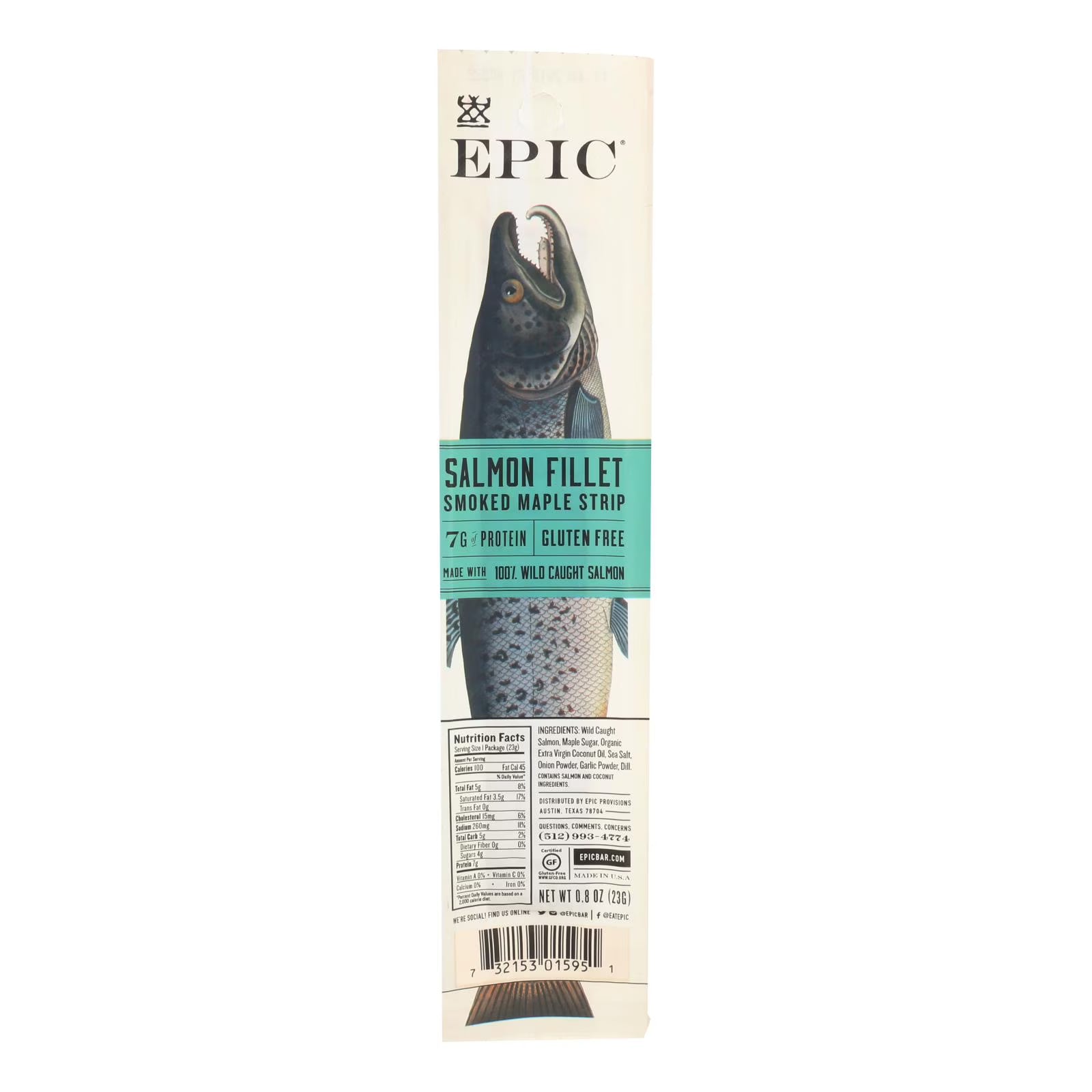 Smoked Maple Salmon Fillet - Case of 20 - .8 oz. I997