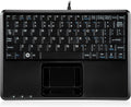 Wired Super Mini Trackball Keyboard with 2 Built-in Hubs, Black, Pack of 2 N502258