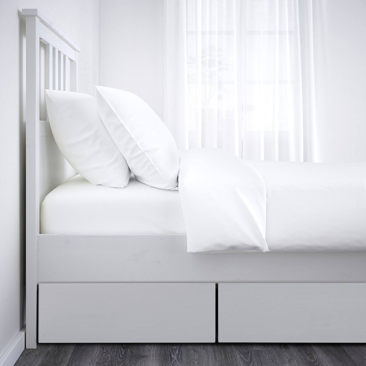 Twin Bed Frame with 2 Storage Boxes I8599