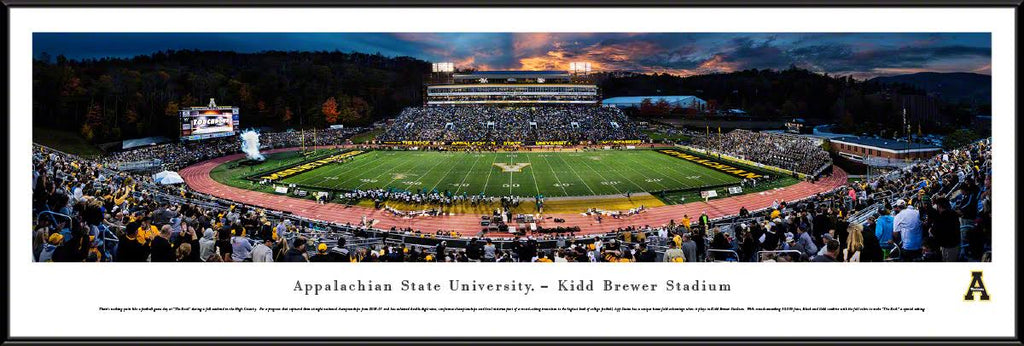 Sunset Appalachian State Mountaineer Football Standard Frame U37300