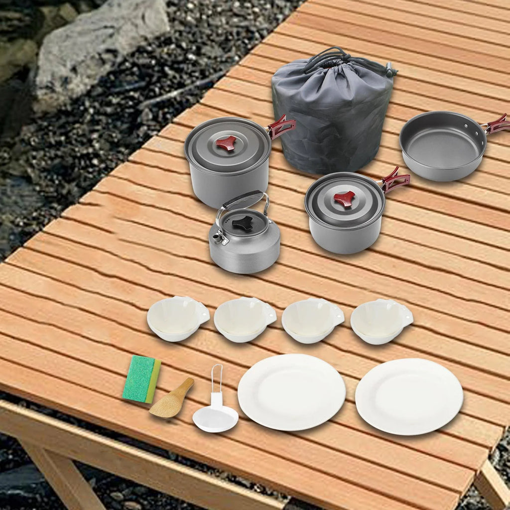 Camping Cookware Non Stick for Campfire Q619