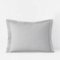 Organic Pearl Gray 300-Thread Count Cotton Percale King Sham H62512