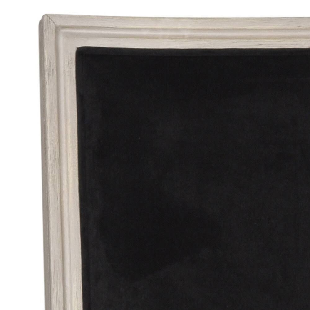 Set of 2 Black Velvet Side Chair Y716