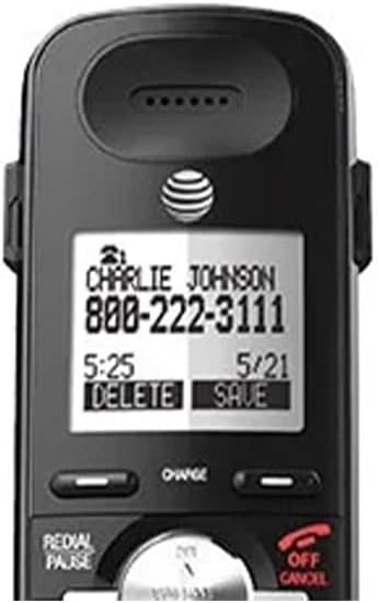 Black 2-Line Cordless Phone with Answering System, 1 Handset X38717