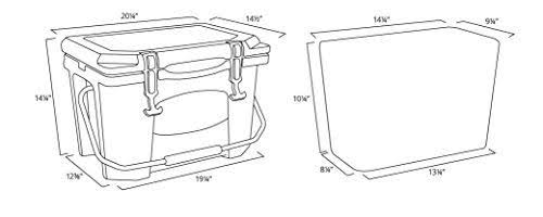Orange 20 Quart Rotomolded Cooler A15286