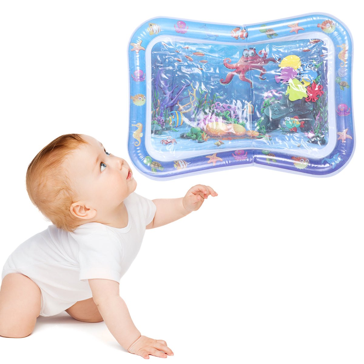 Inflatable Crawling Cushion Water Play Mat (Blue) Y4092