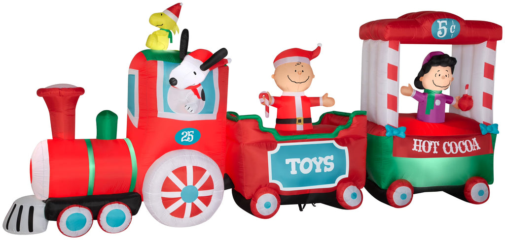 Christmas Airblown Inflatable Train Scene, 7.5 ft Tall, Multi R428