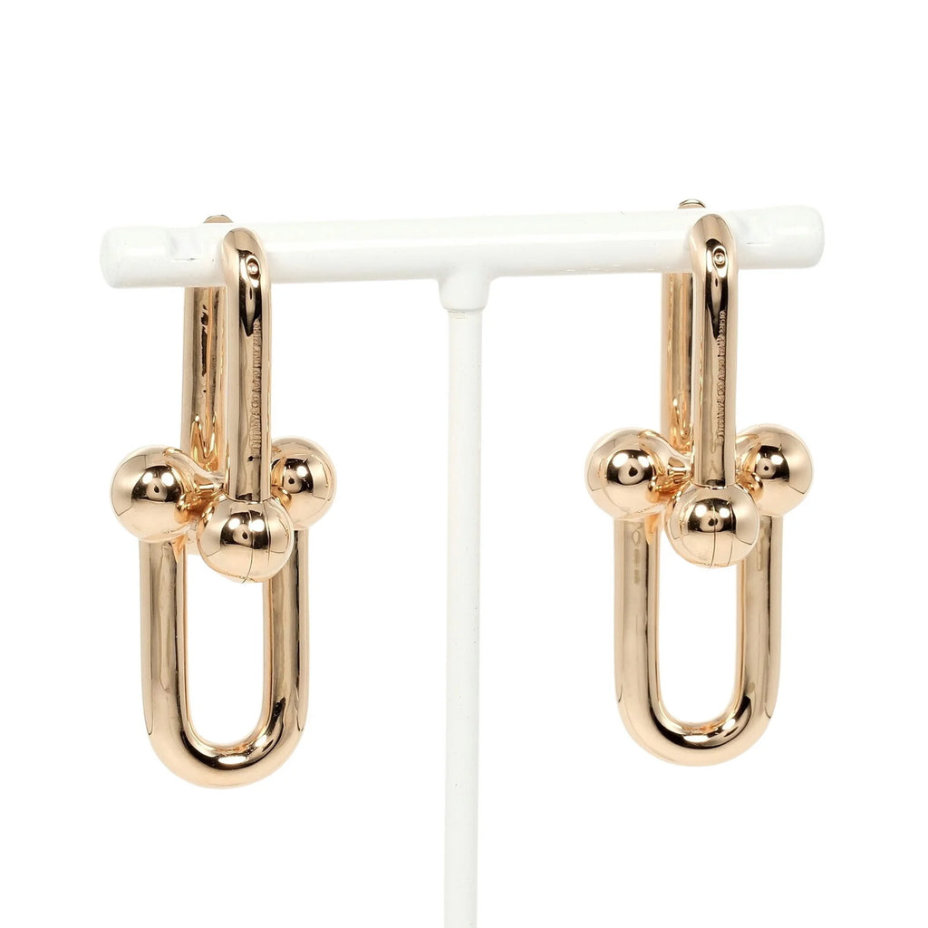 Hardware Extra Large Earrings K18 PG Pink Gold Y6393