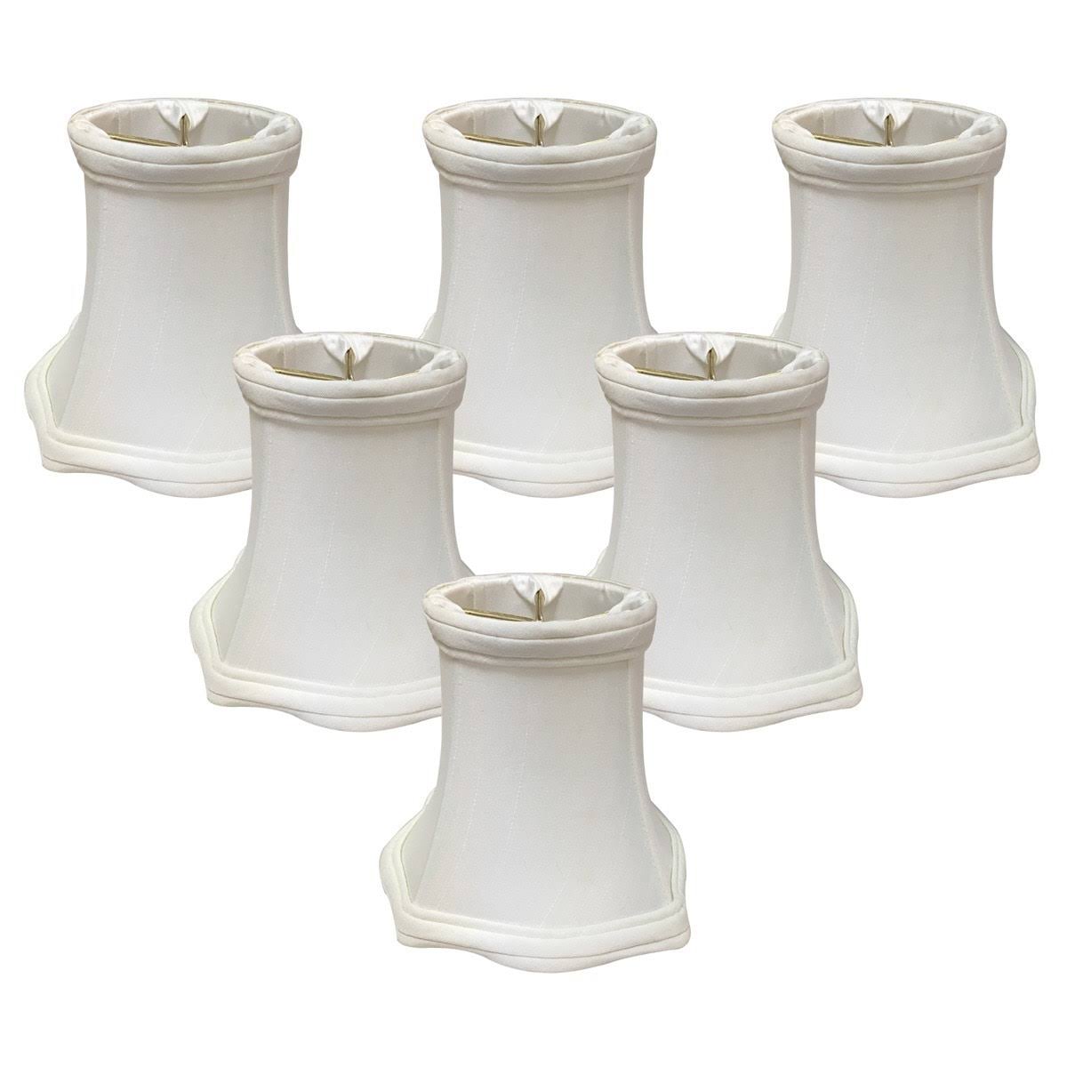 5 Shantung Bell Candelabra Shade Set of 6 X62971
