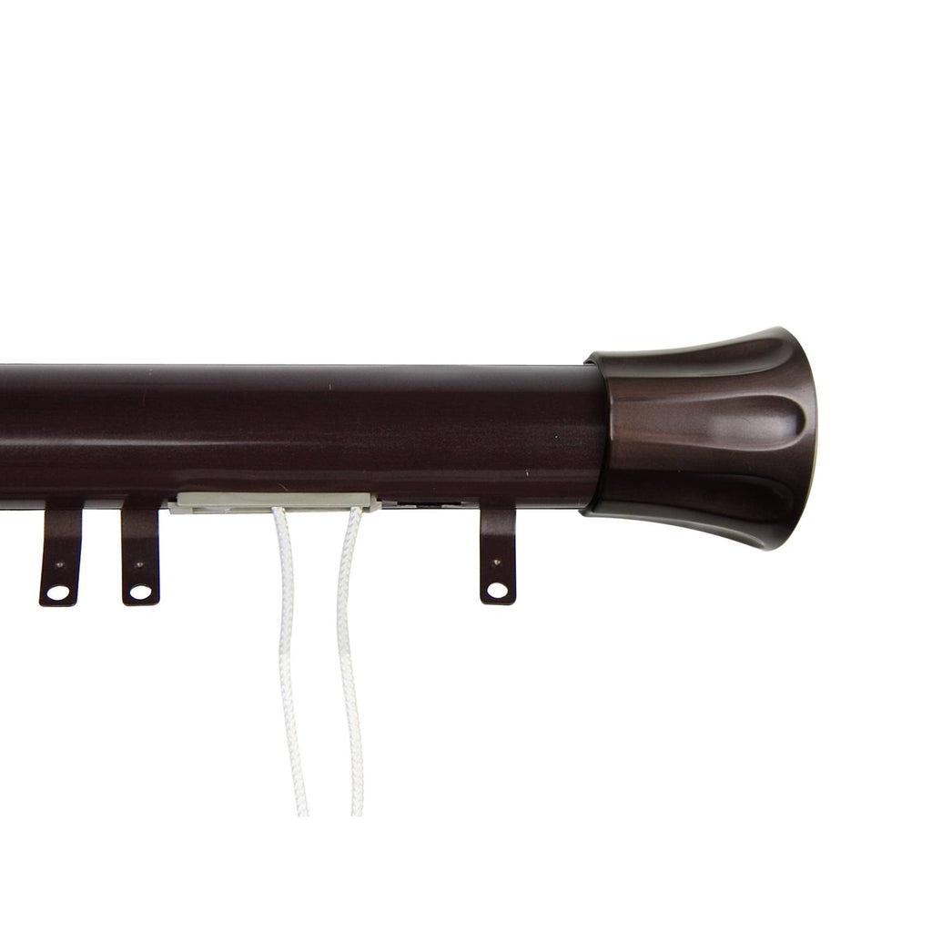 Satin Nickel Flare Decorative Traverse Rod S173265