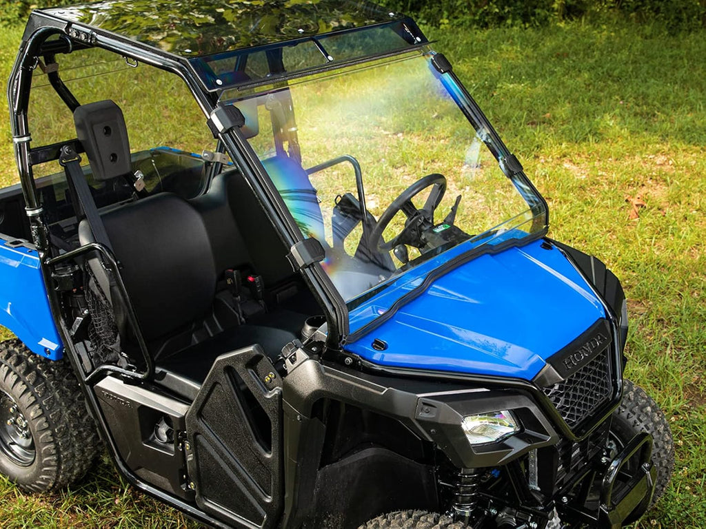 Heavy Duty Full Windshield for Honda Pioneer 500/520, 1/4 Thick Clear Polycarbonate B22118