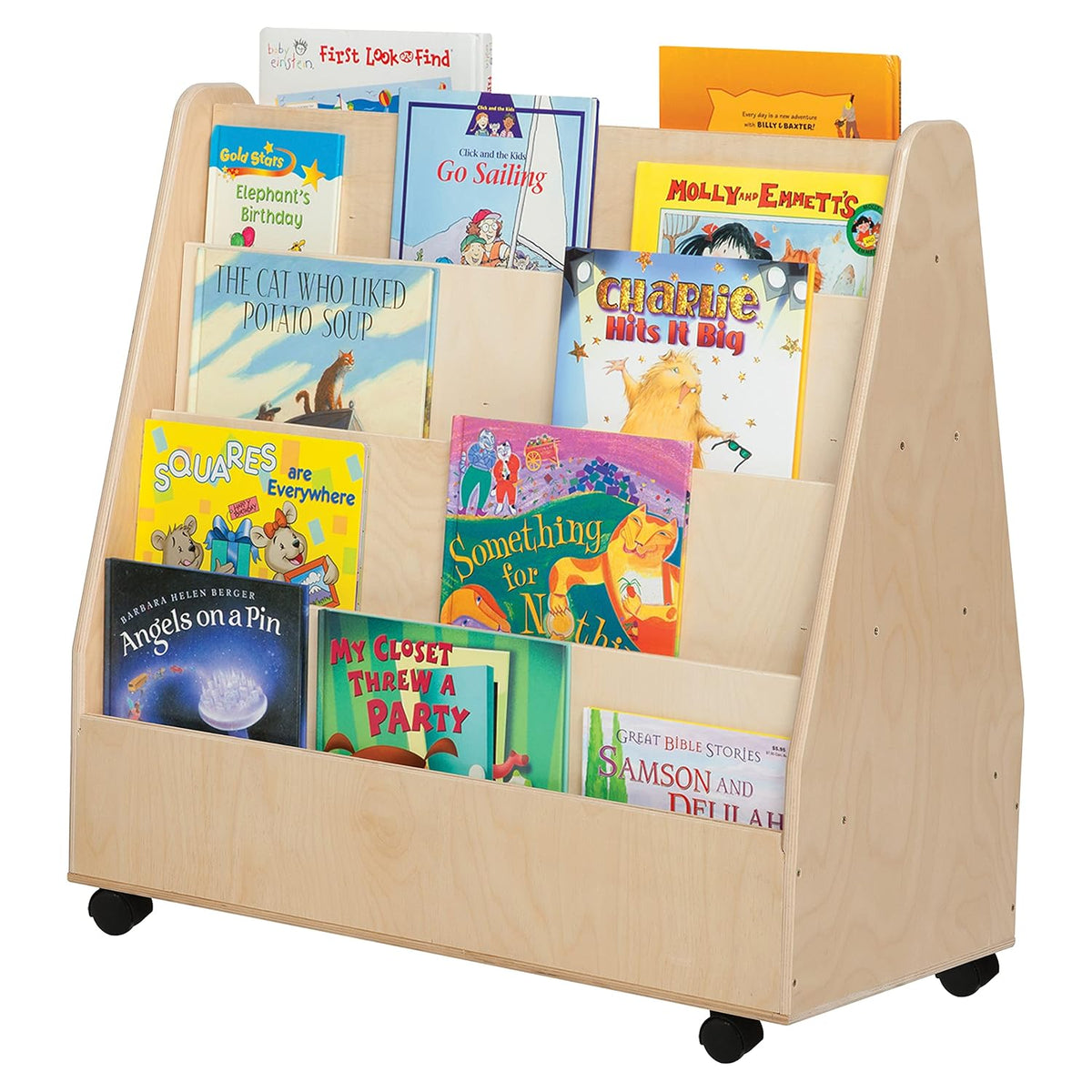 Double-Sided Wooden Bookcase K289821